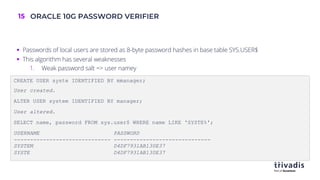 AUSOUG Oracle Password Security | PDF