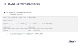 AUSOUG Oracle Password Security | PDF