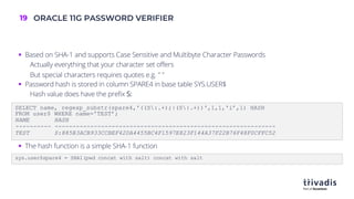 AUSOUG Oracle Password Security | PDF