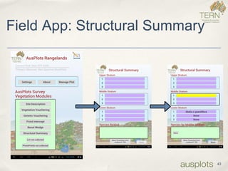 Field App: Structural Summary 
43  