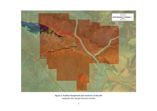 2
Figure 2. AusPlots Rangelands plot locations on Roy Hill
Topographic data copyright Geoscience Australia
 