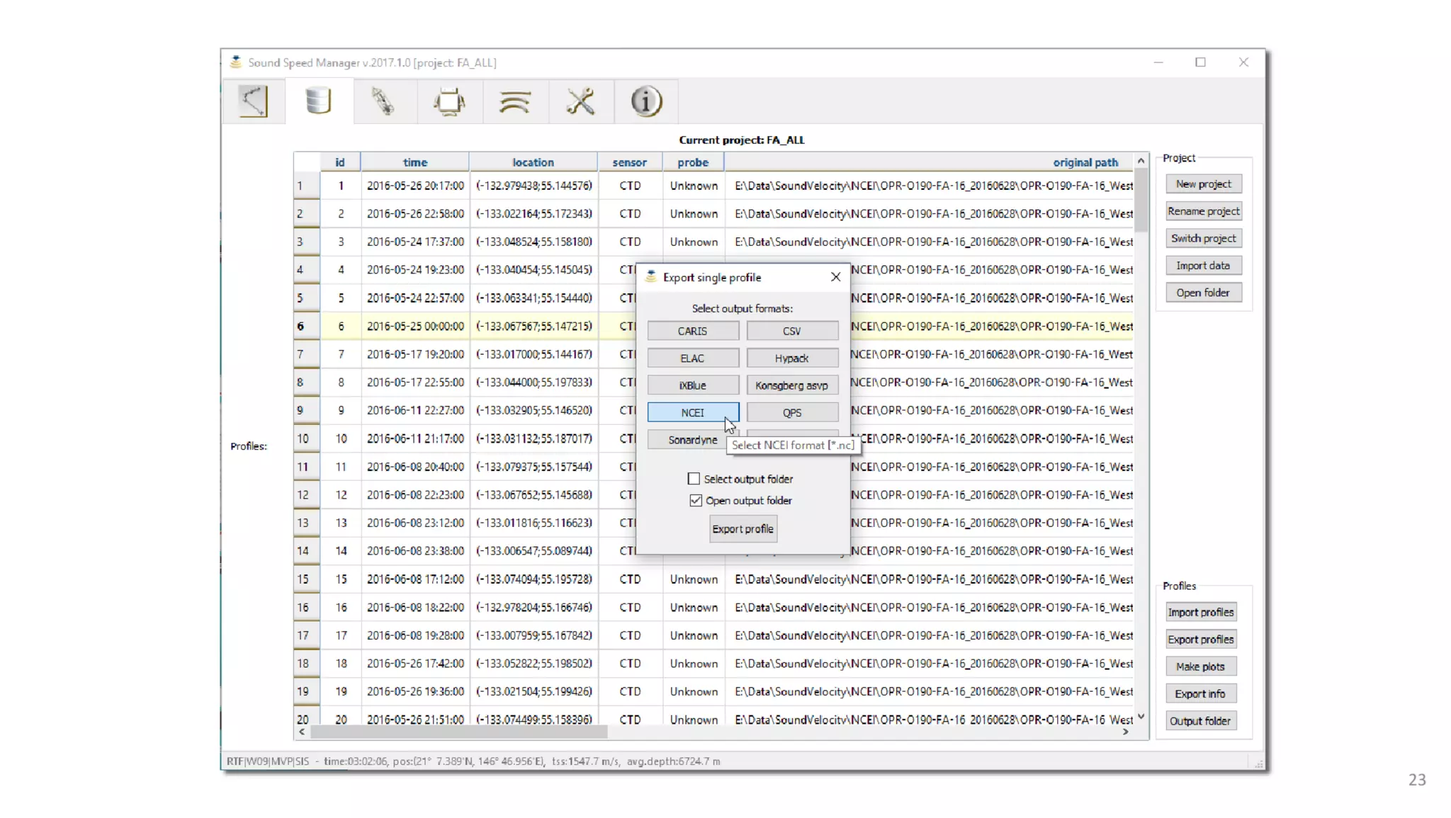 AusSeabed workshop - Pydro and Hydroffice - Days 2 and 3
