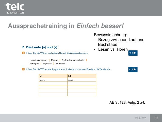 Einfach Besser B1 Lösungen Einfach besser! Deutsch für den Beruf B1 B2. Aussprachetraining auf d…