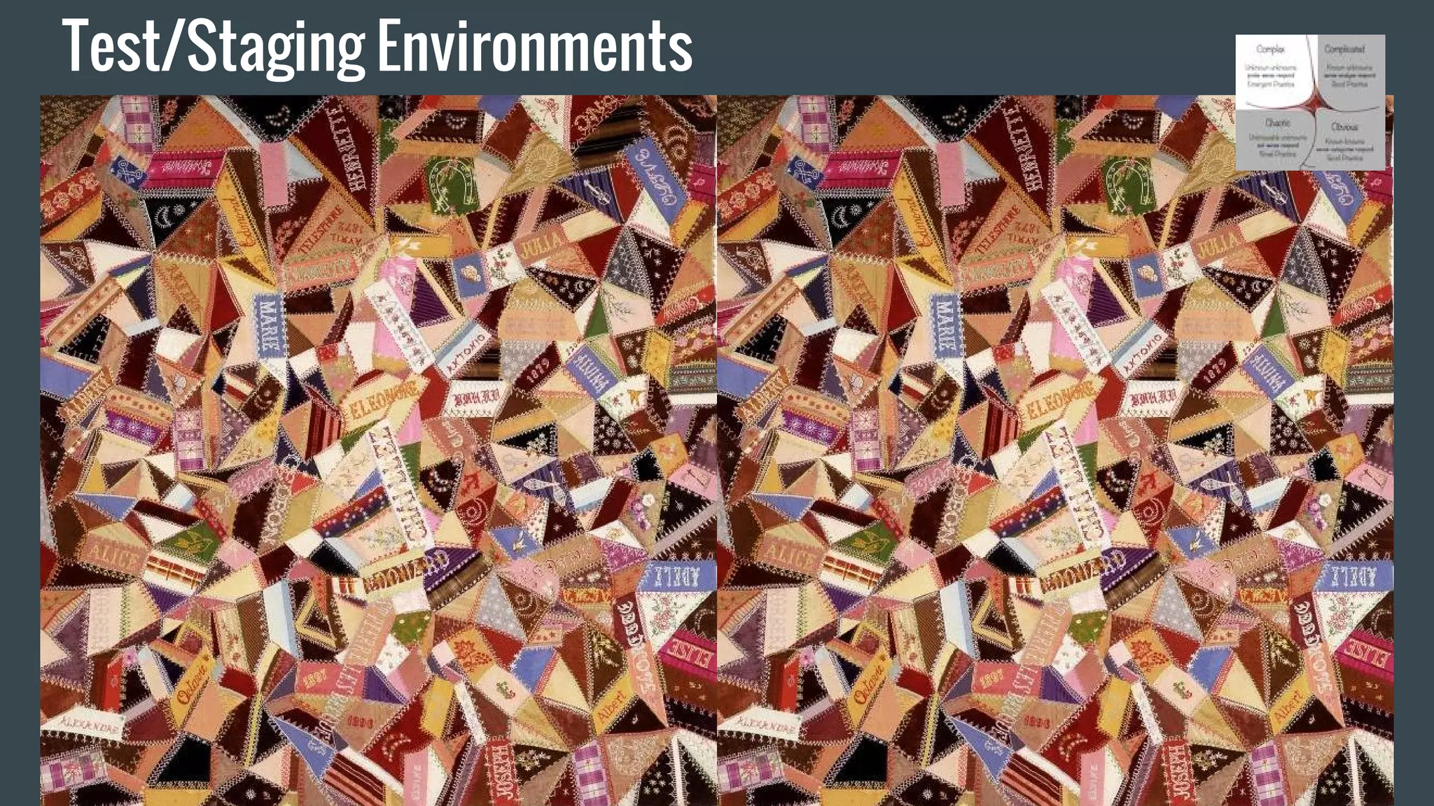 Test/Staging Environments
 