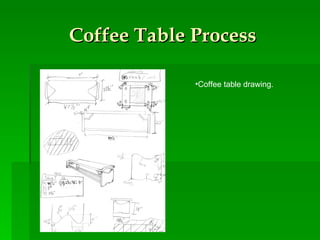 Coffee Table Process Coffee table drawing.  