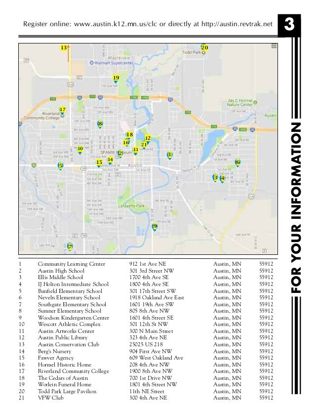 Austin Community Education Spring 2018 Brochure
