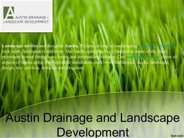 Austin Drainage And Landscape Development