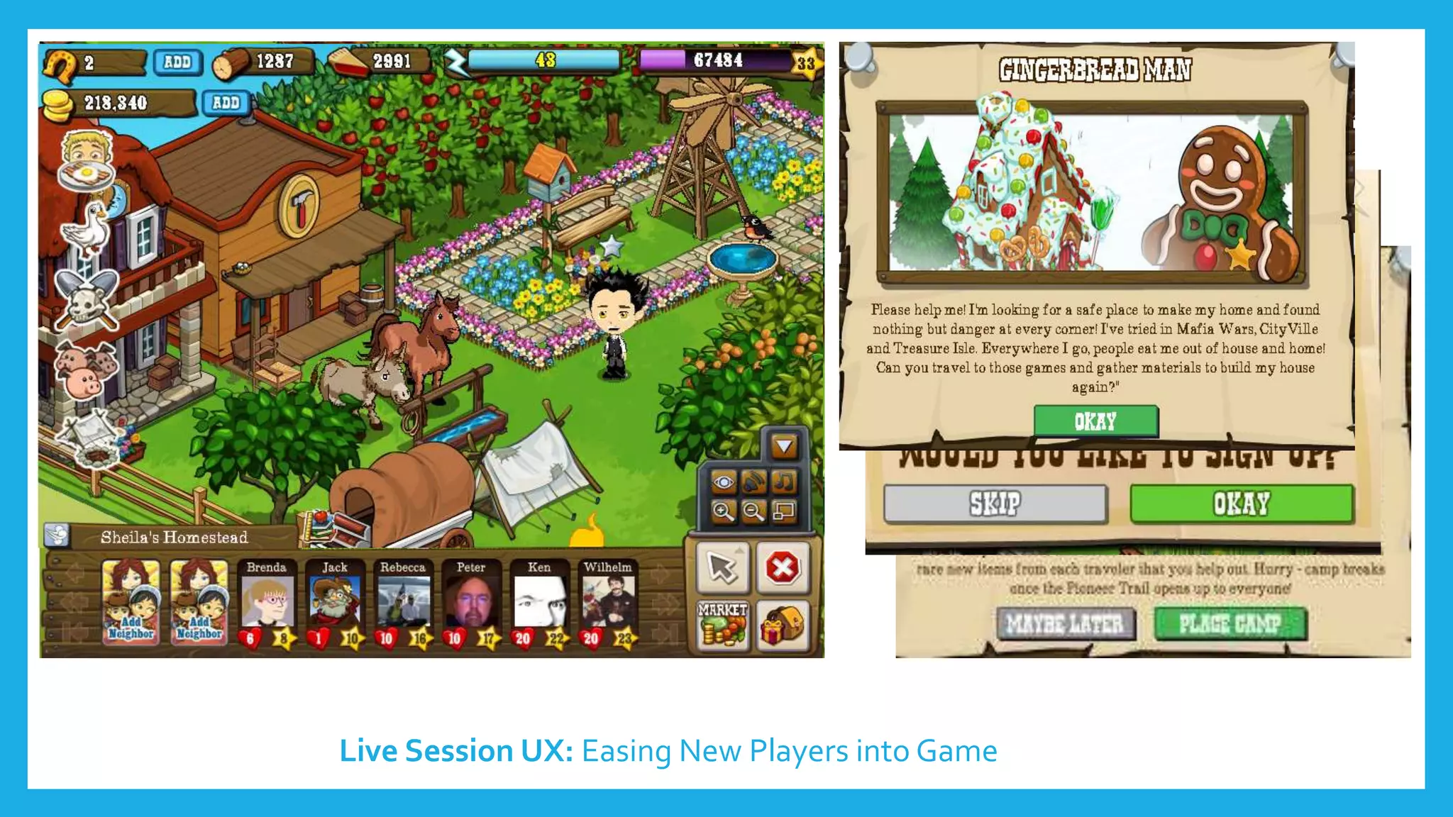 Live Session UX: Easing New Players into Game
 