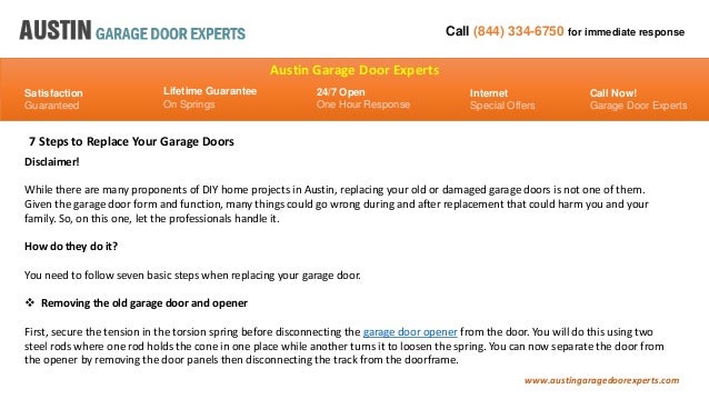 7 Steps To Replace Your Garage Doors