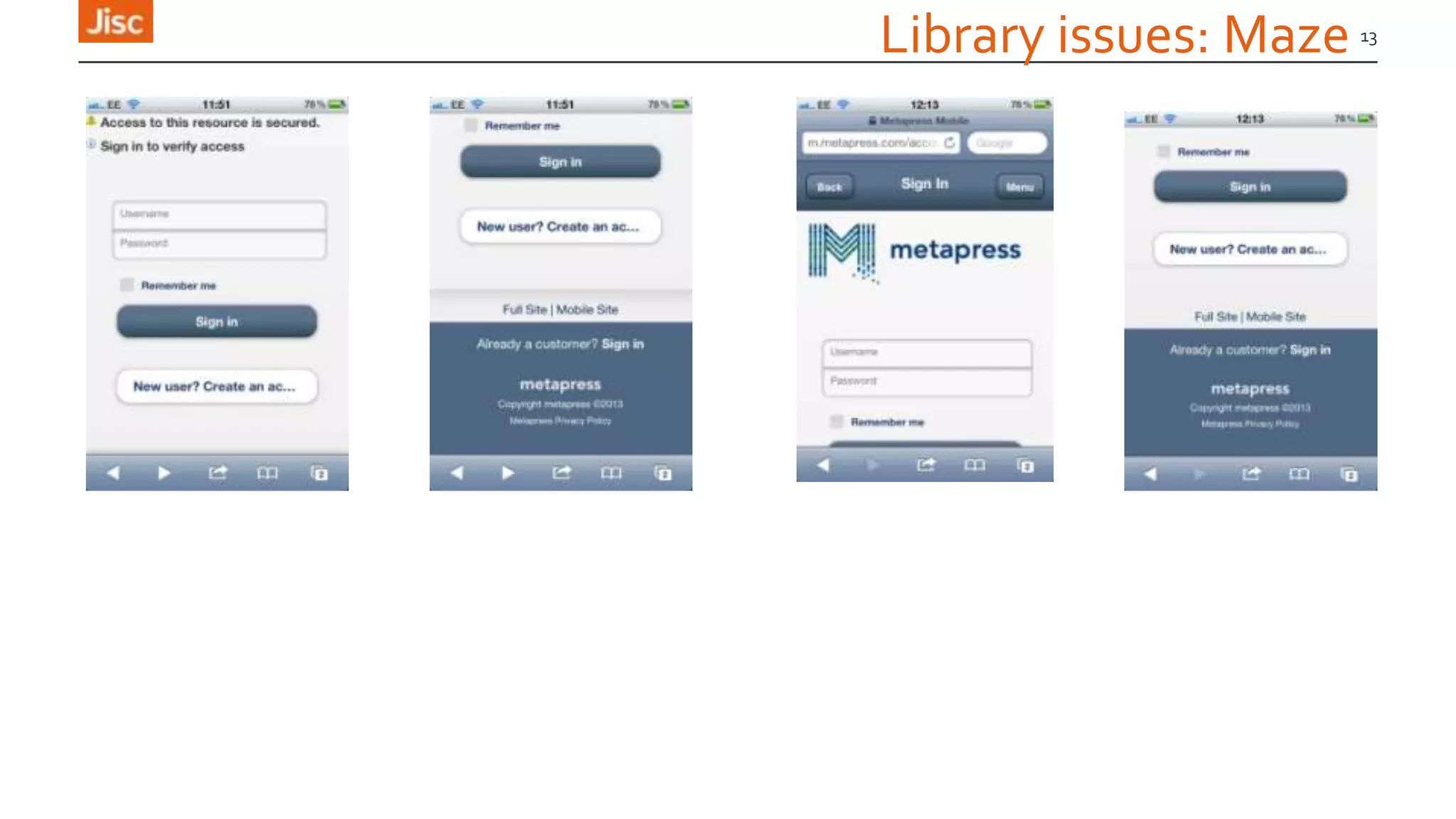 Library issues: Maze 13
 