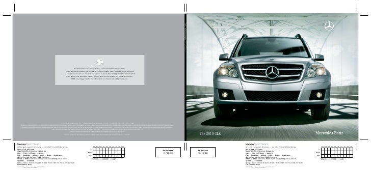 Austin Mercedes Benz Glk Class Brochure 2010