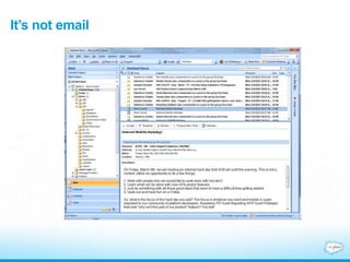 It’s not email
 