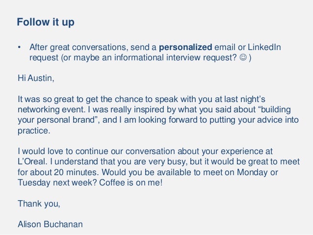request informational interview