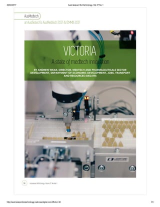 Victoria: A State of Medtech Innovation