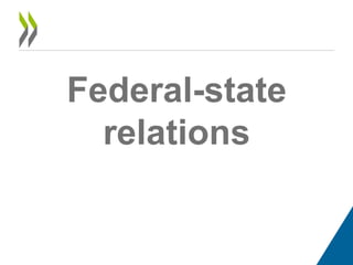 Federal-state
relations
 