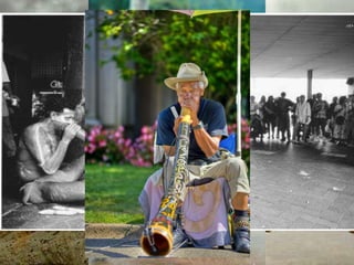 A simple wooden tube blown
with the lips like a trumpet,
which gains its sonic
flexibility from controllable
resonances of the player's
vocal tract.
 