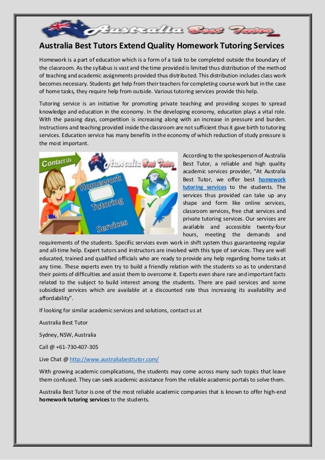 Homework educational service
