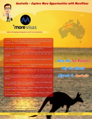 Best Australia Immigration Services by MoreVisas
