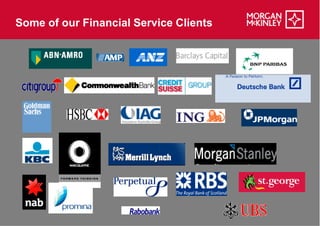 Some of our Financial Service Clients
 