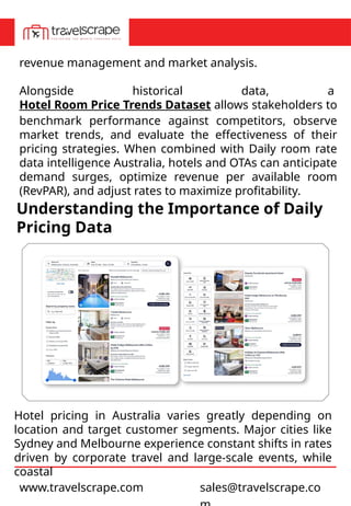 Australia Daily Hotel Room Rates Dataset to Track Pricing Trends.pptx