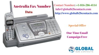 Australia fax number list