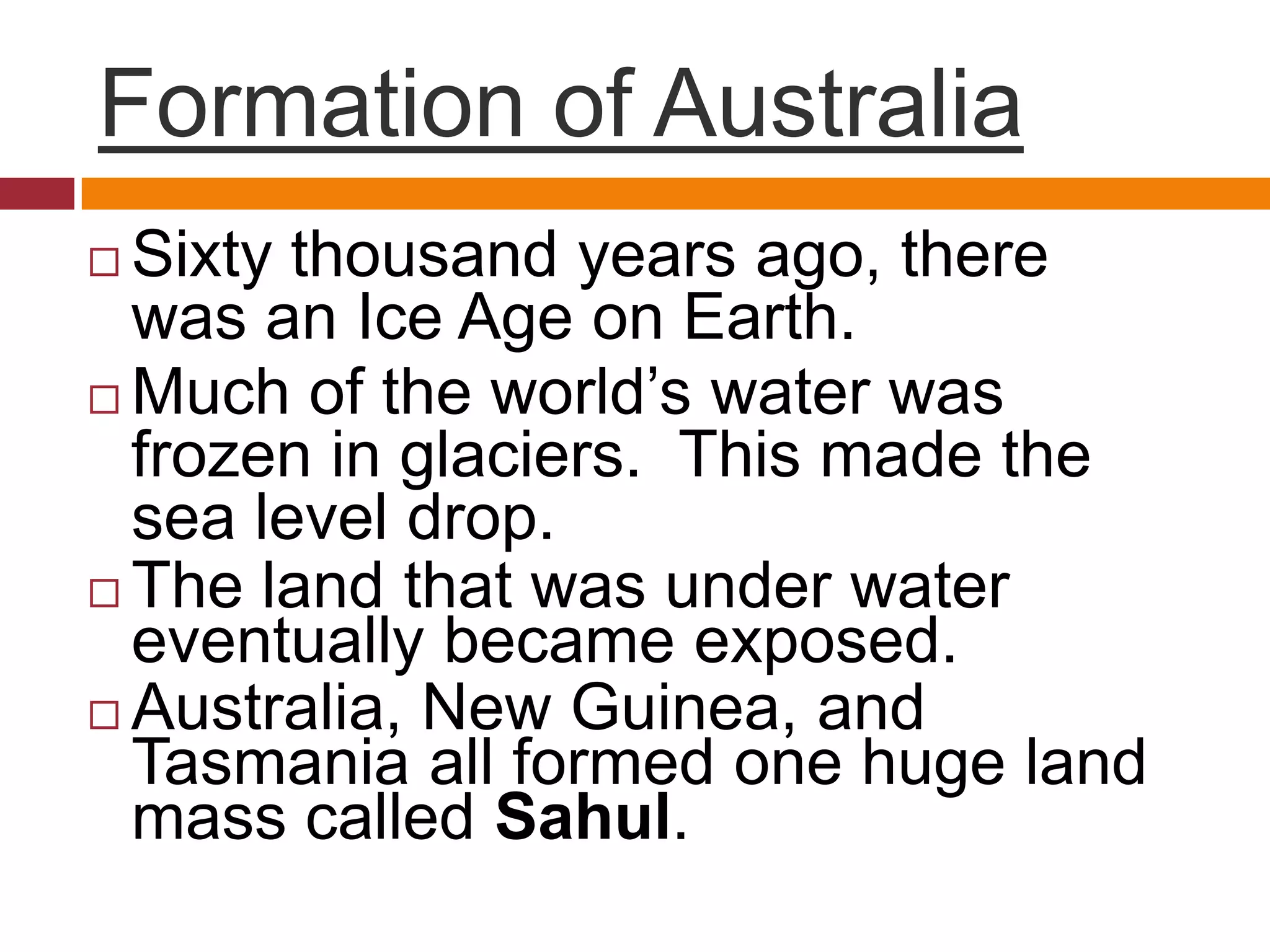 Australia History - The Aborigines | PPTX
