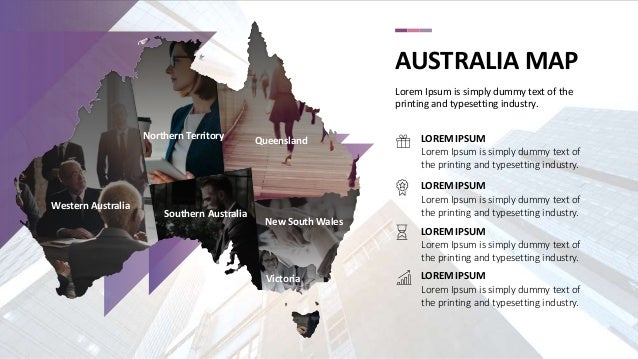 australia maps powerpoint template free download