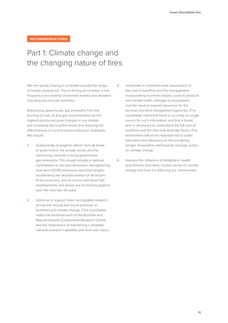 Australian Bushfire Climate Plan