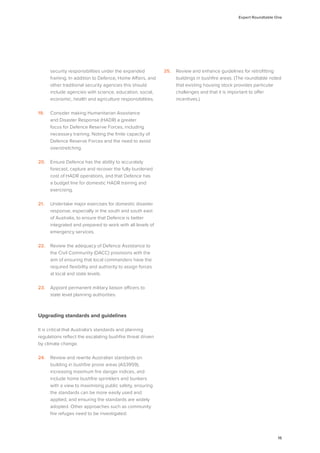 Australian Bushfire Climate Plan