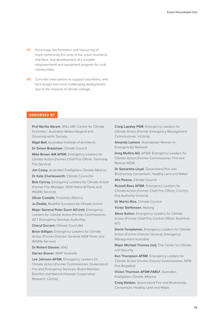 Australian Bushfire Climate Plan