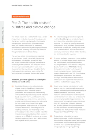Australian Bushfire Climate Plan