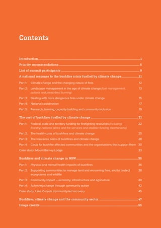 Australian Bushfire Climate Plan