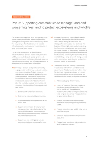Australian Bushfire Climate Plan