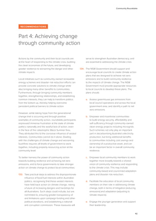 Australian Bushfire Climate Plan