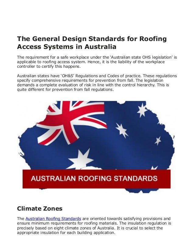 Australian roofingstandardsandinstallations