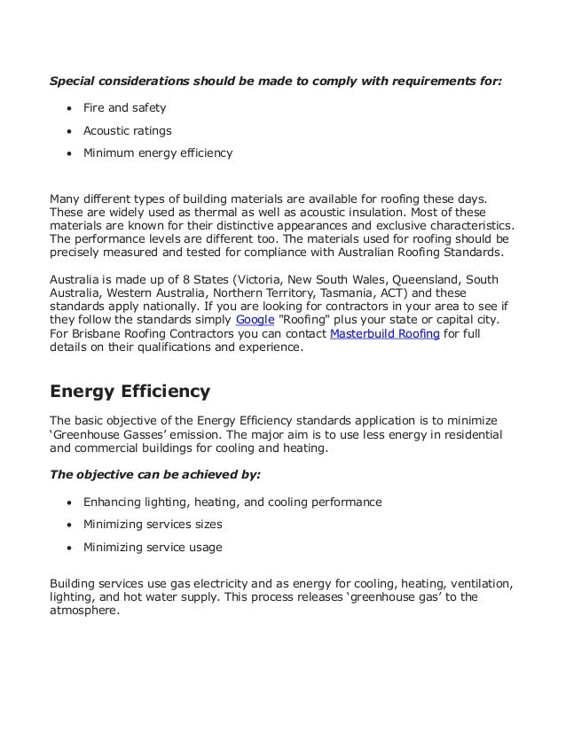 Australian roofingstandardsandinstallations