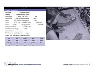 Australian Animals Screen