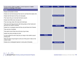 Australian Animals Screen