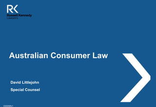 Australian Consumer Law | PPTX