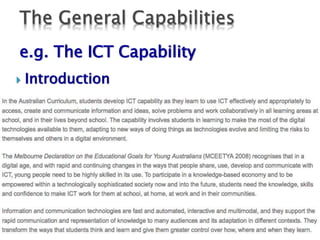 e.g. The ICT Capability 
 Introduction 
 