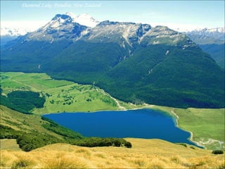 Diamond Lake, Paradise, New Zealand 