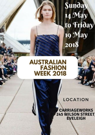 Australian fashion week 2018 - Nick Tsagaris