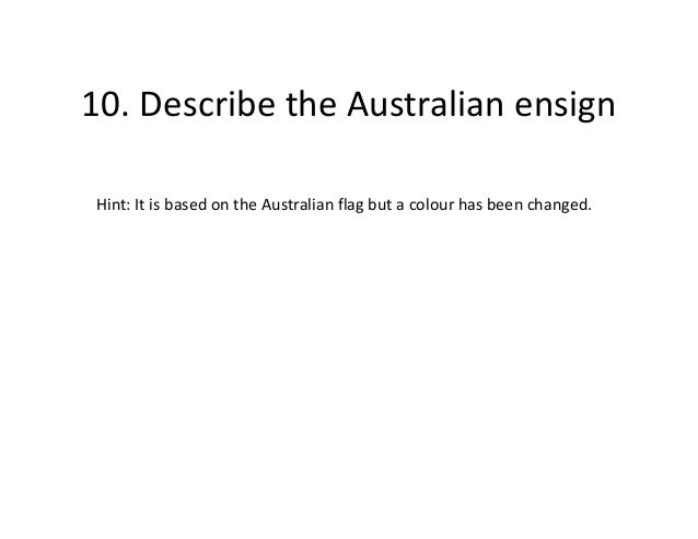 A about the flag of Australia