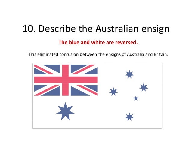 A about the flag of Australia