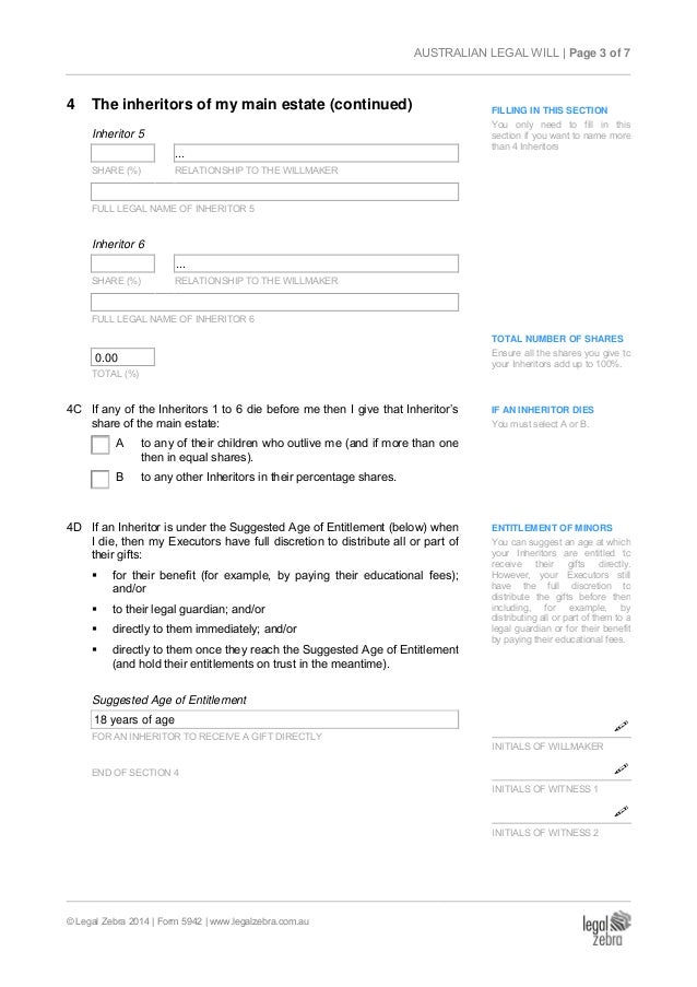 Free Will Template Nsw Printable Templates Free Will Template Nsw Printable Templates