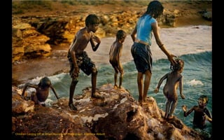 Children Cooling Off at Dhiari Homeland. Photograph: Matthew Abbott
 