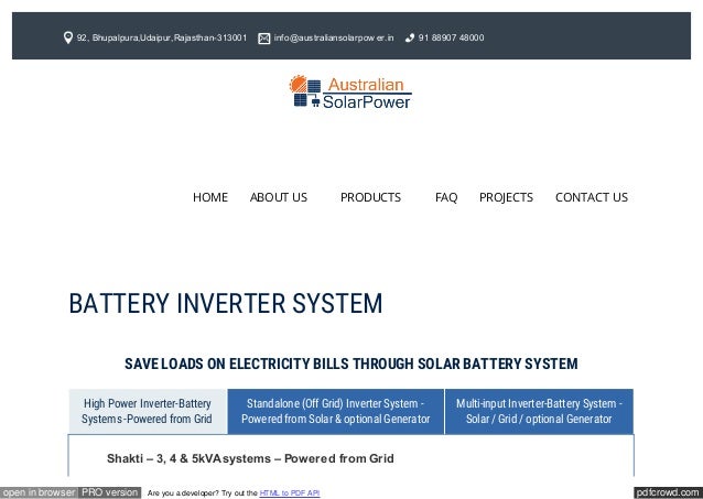 Solar Inverter Systemr Best Price In India For Home Office Use