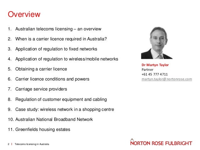 licence doctor australia overview An licensing Australian telecoms licence doctor australia overview An licensing Australian telecoms