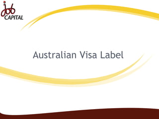 Australian Visa Label 
