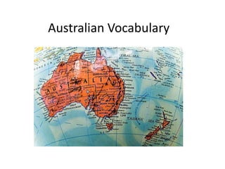 Australian Vocabulary 